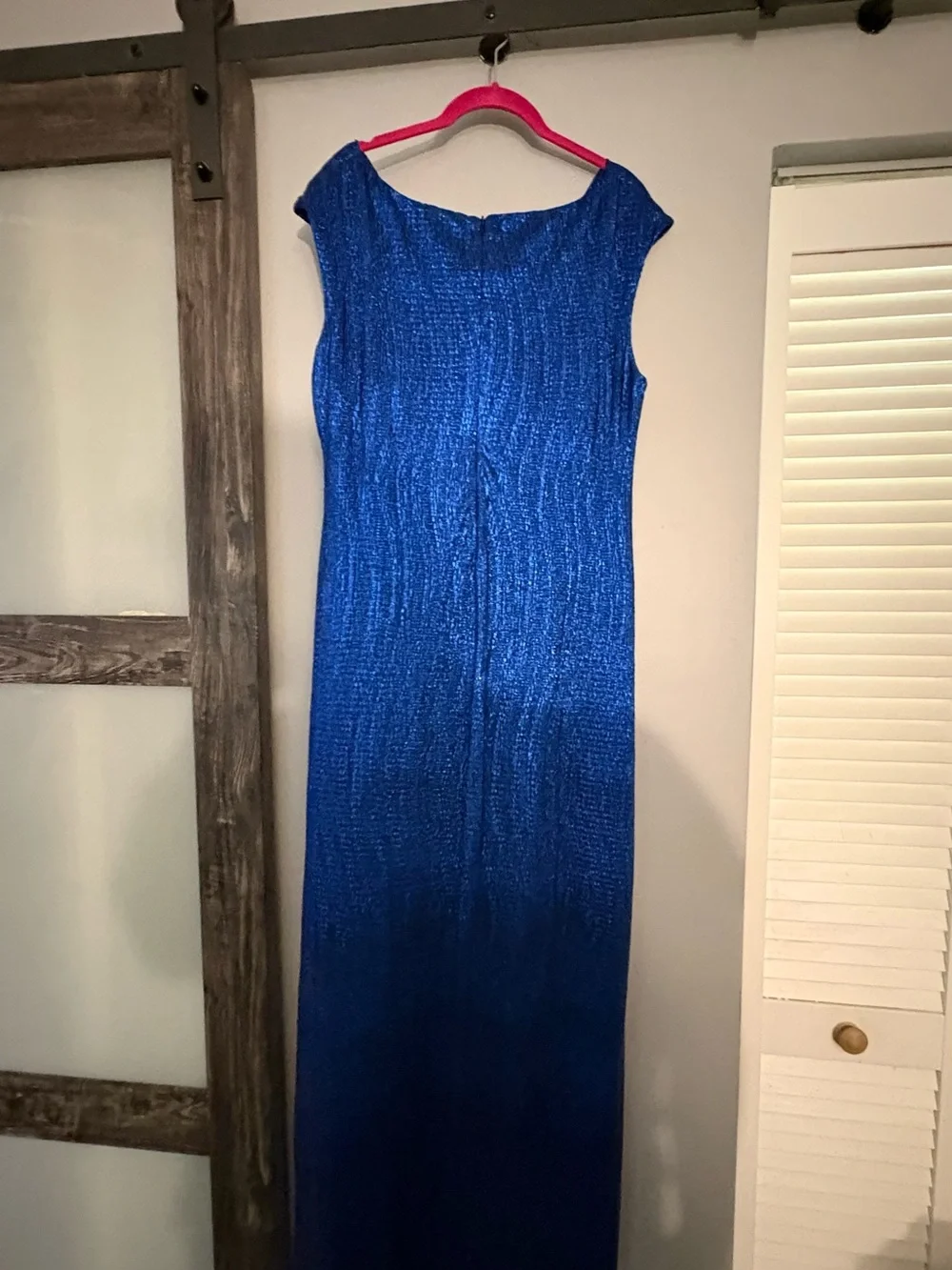 connected apparel shimmery royal